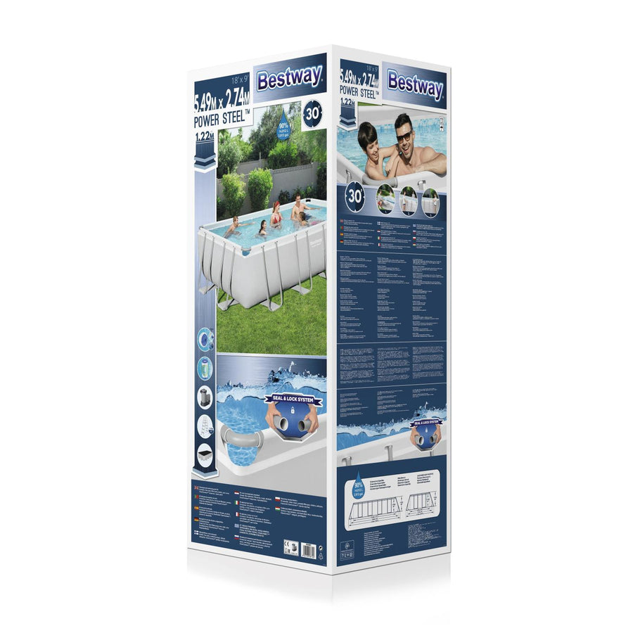 Piscina Bestway Rectangular Filtro+Accesorio 5.49X2.74X1.22M