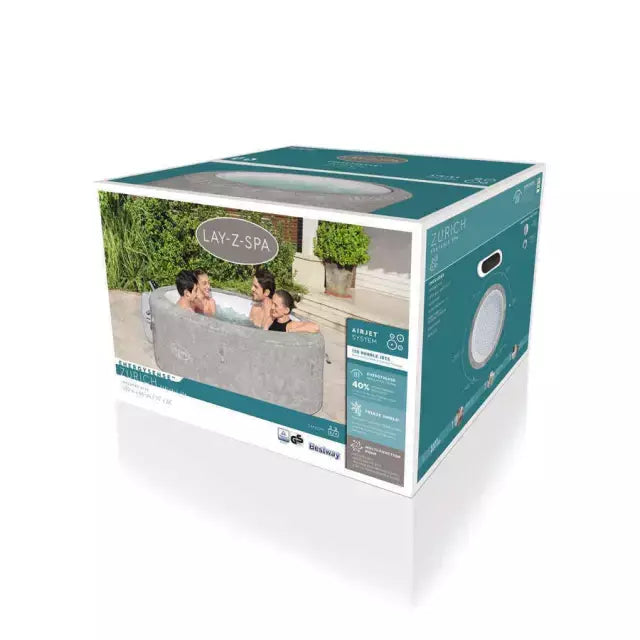 Hot Tub Spa Inflable Zurich Airjet EnergySense Lay-Z-Spa® 1.80M X 66Cm 4 Personas / 669 L
