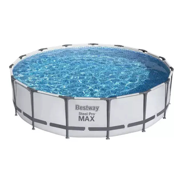 Piscina Bestway Redonda SteelPro Max con ventana 4.88MX1.22M