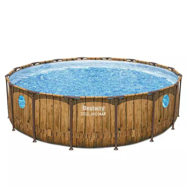 Piscina Bestway Redonda Steel ProMax Filtro+Acces 4,57X1.07M